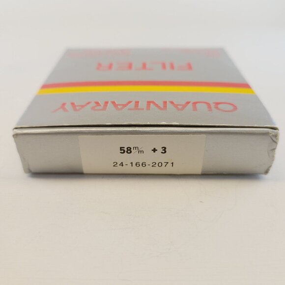Quantaray (24-166) 58mm +3 Filter for SLR/STILL/VIDEO/Movies Optical Glass - Picture 5 of 6